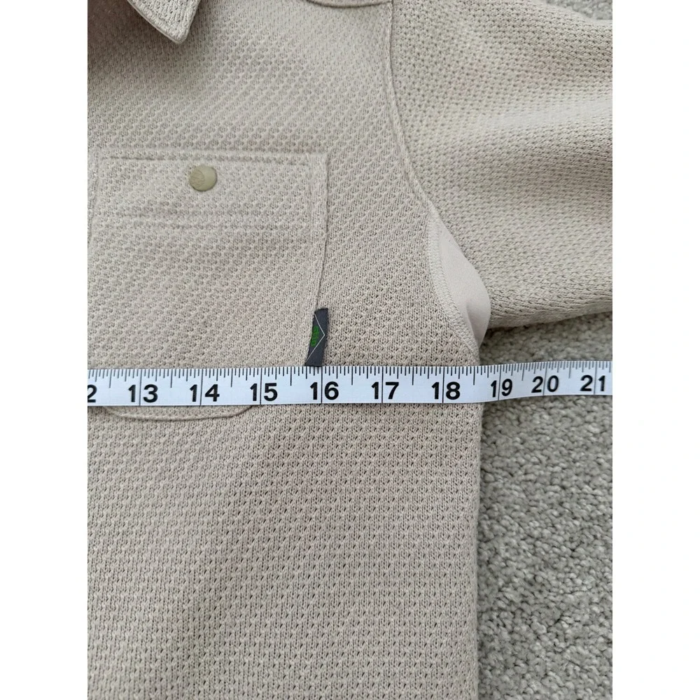 Stio Notion Stretch Knit Shirt - Men's Small Oatmel Heather Fleece
